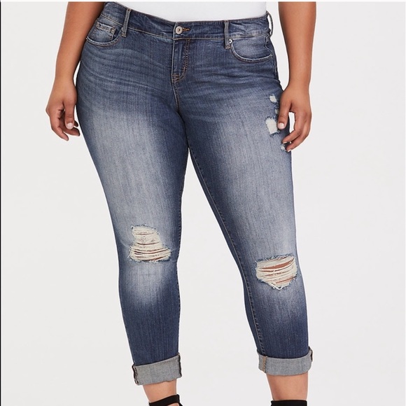 torrid distressed boyfriend jeans
